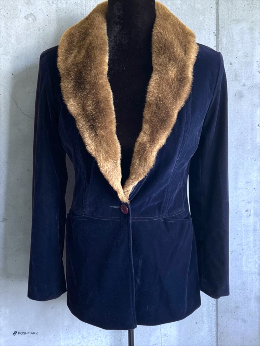 💖 Vintage Velvet Blazer by Poleci 💖